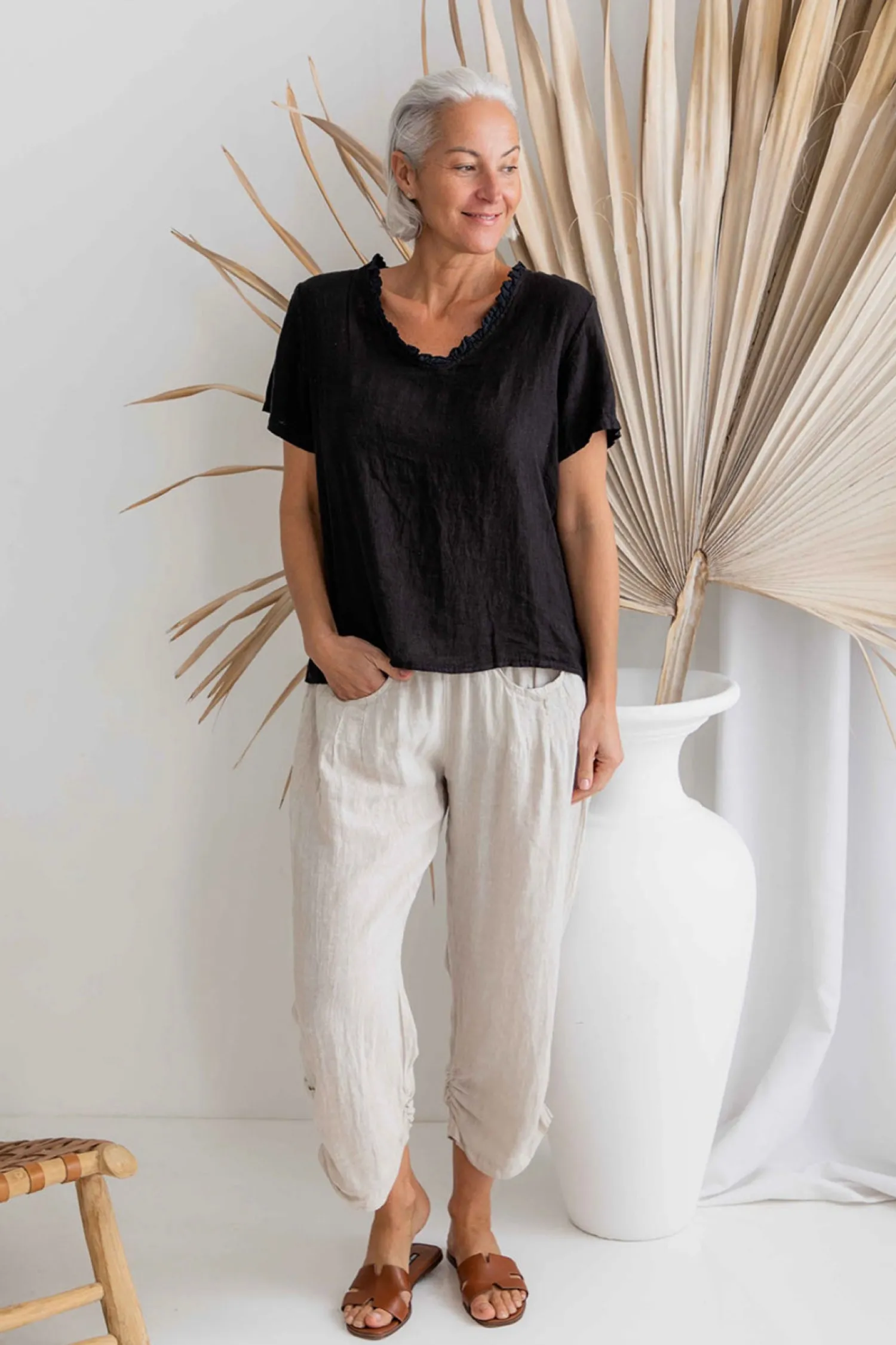Outlet Abruzzi Top - Black - IC54 Shirts & Tops