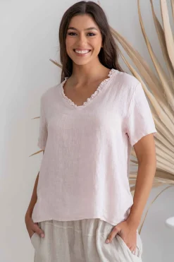 Hot Abruzzi Top - Blush - IC54 Shirts & Tops