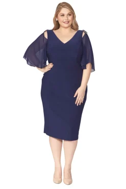 Outlet Amber Chiffon Dress - Royal - LJ11 Weddings & Events