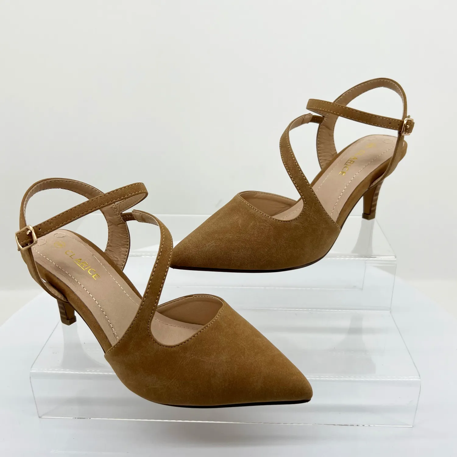 Online April Pointed Heel - Camel - C2 Wedding Shoes|Heels