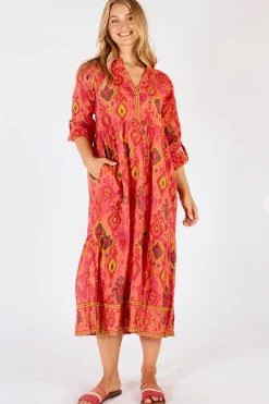New Augusta Midi - Melon - LL5 Dresses