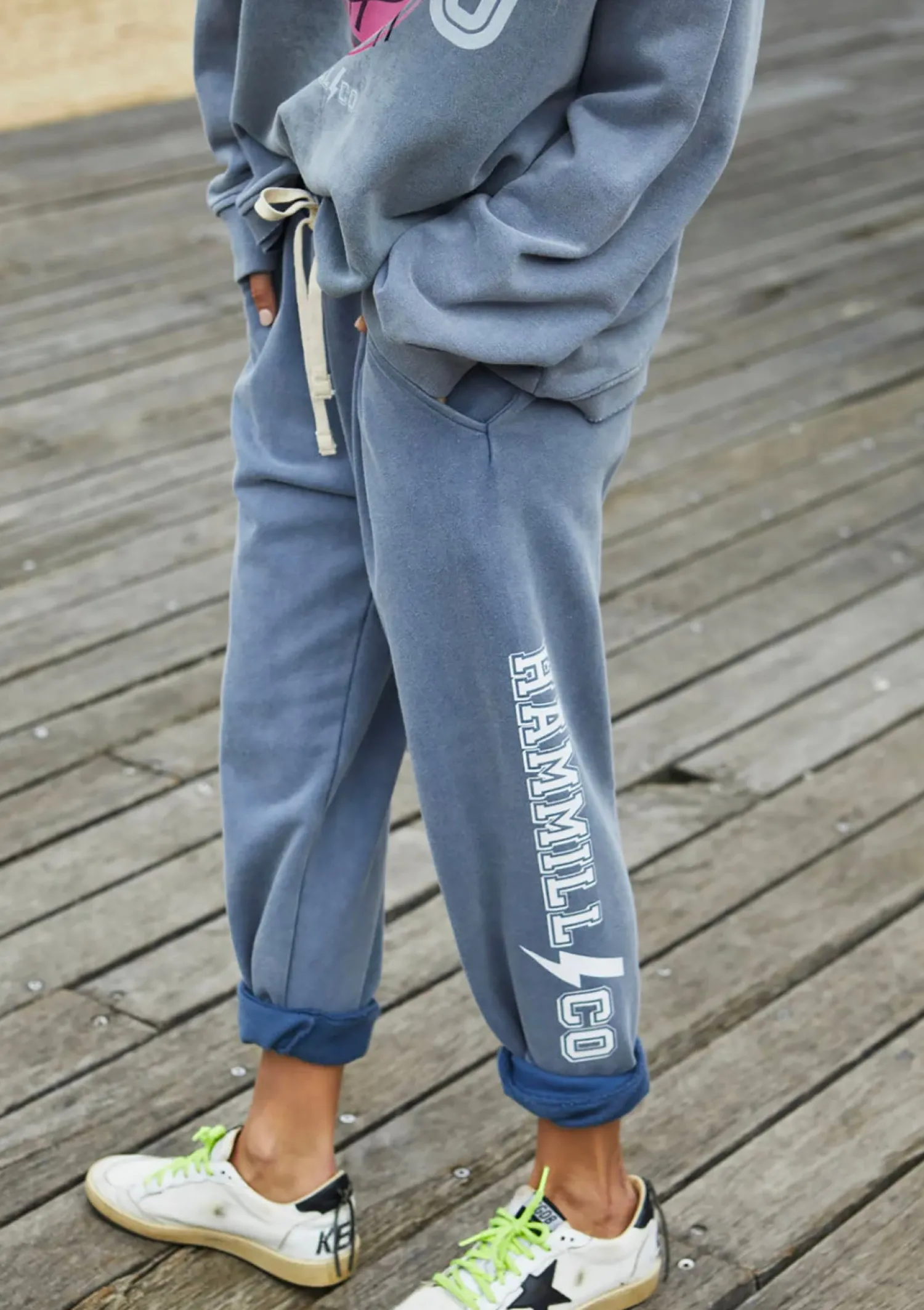 Online Beach Track Pant - Faded Navy - HC21 Ladies Pants