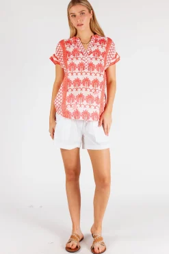 Hot Blakely Sleeveless Top - Melon - LL47 Shirts & Tops