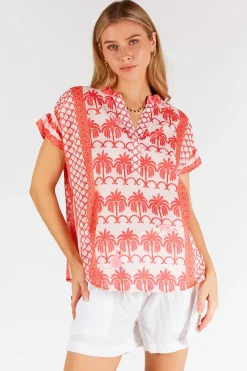 Hot Blakely Sleeveless Top - Melon - LL47 Shirts & Tops