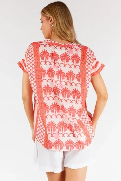 Hot Blakely Sleeveless Top - Melon - LL47 Shirts & Tops