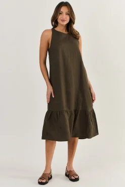 Outlet Brooklyn Dress - Espresso - OJ15 Dresses