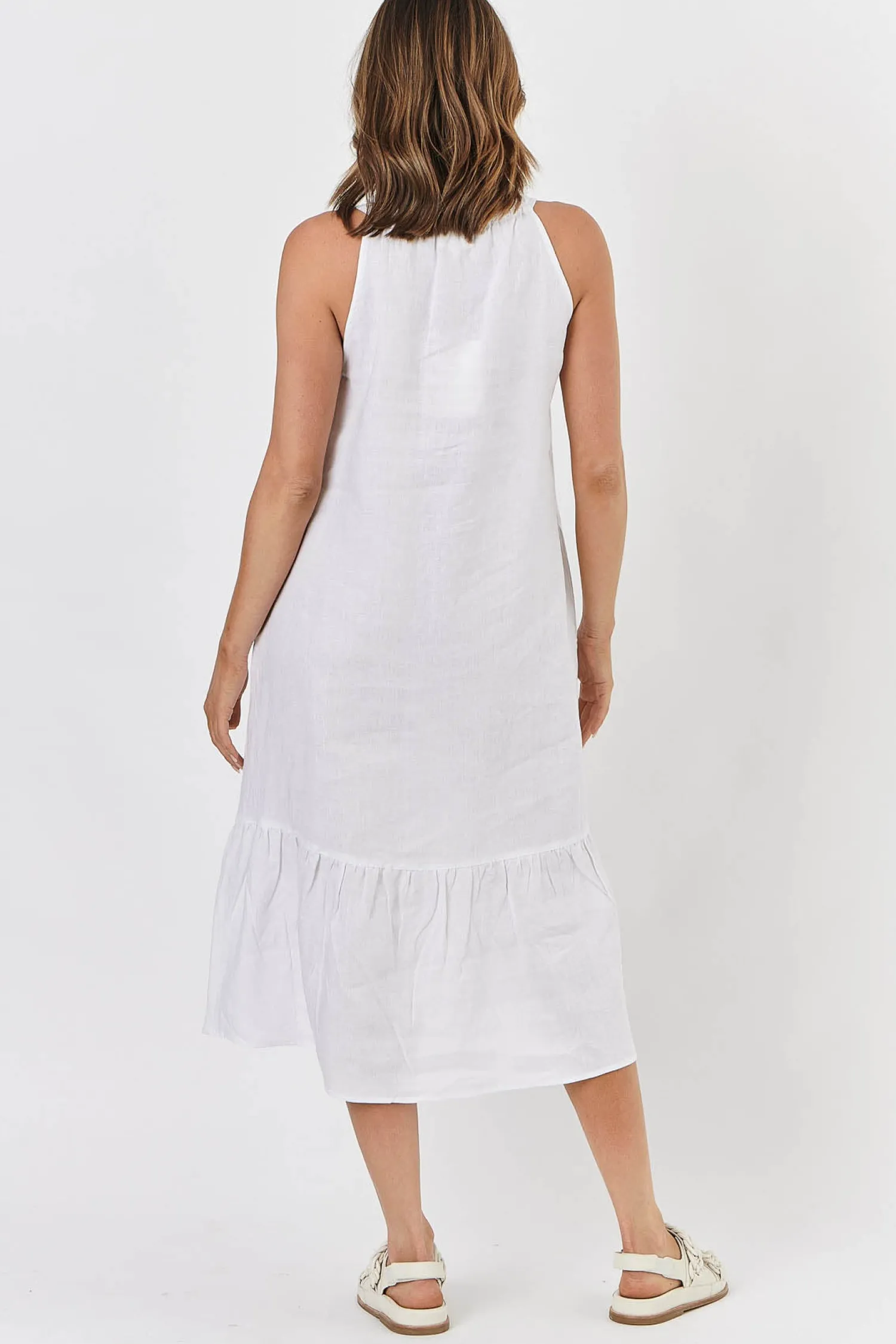 Outlet Brooklyn Dress - White - OJ15 Dresses