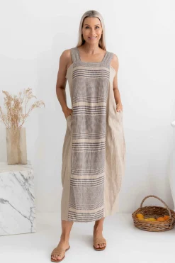 Best Cadore Dress - Cashmere - IC42 Linen Lovers|Dresses