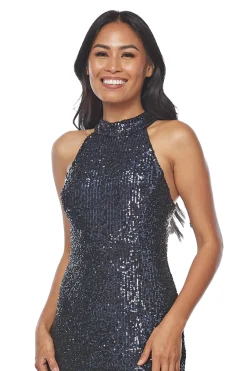 Sale Calista Sequin Dress - Navy - Z26 Weddings & Events