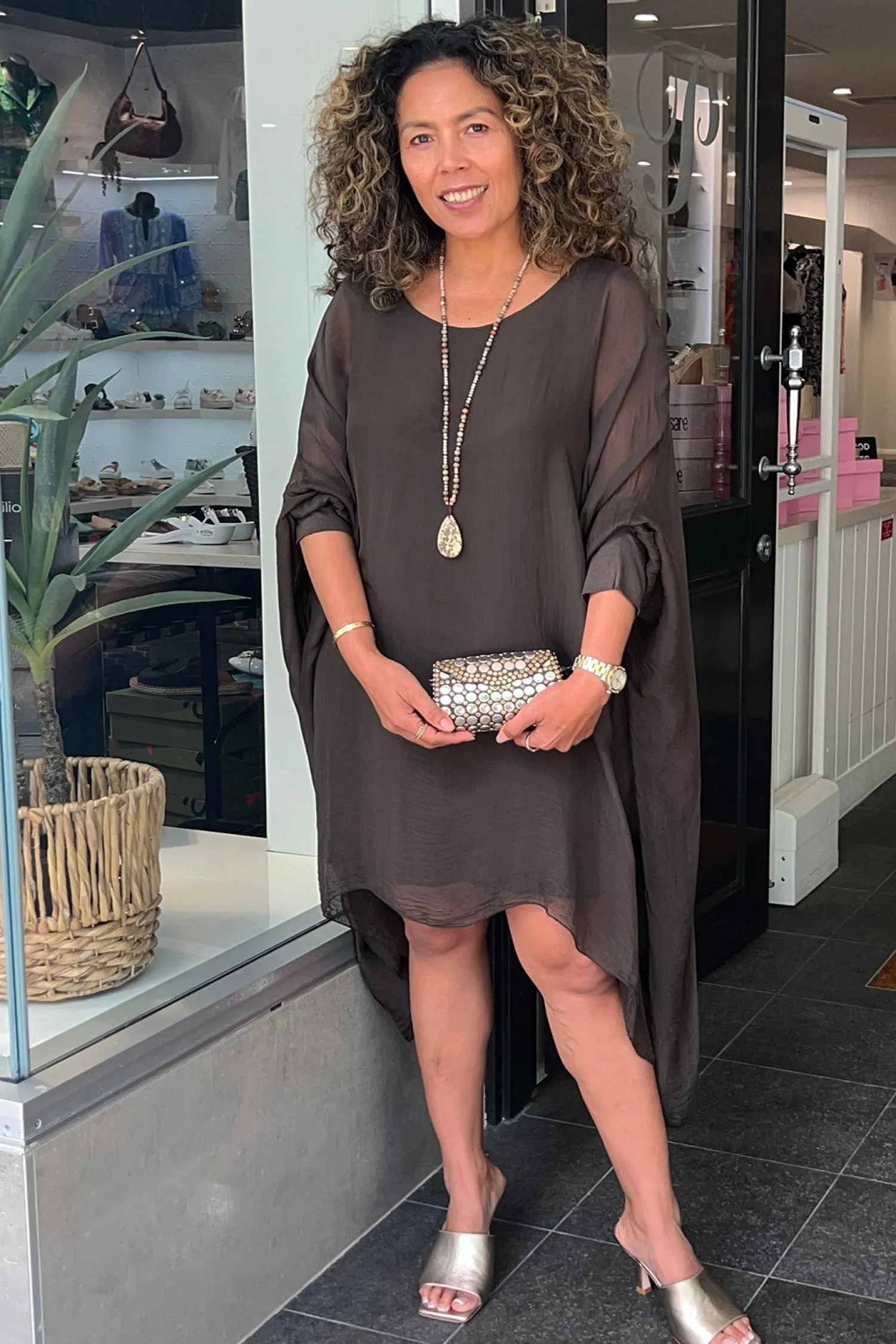 Best Campana Dress - Chocolate - IC8 Dresses