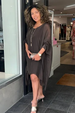 Best Campana Dress - Chocolate - IC8 Dresses