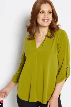Online Chartreuse Kafton Nehru Tunic - PH29 Shirts & Tops