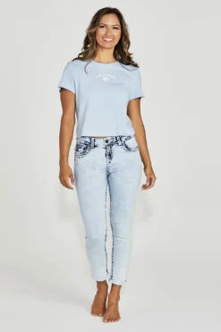 Best Chelsea-S Taper Crop Jean - NLJ29 Women Women's Jeans