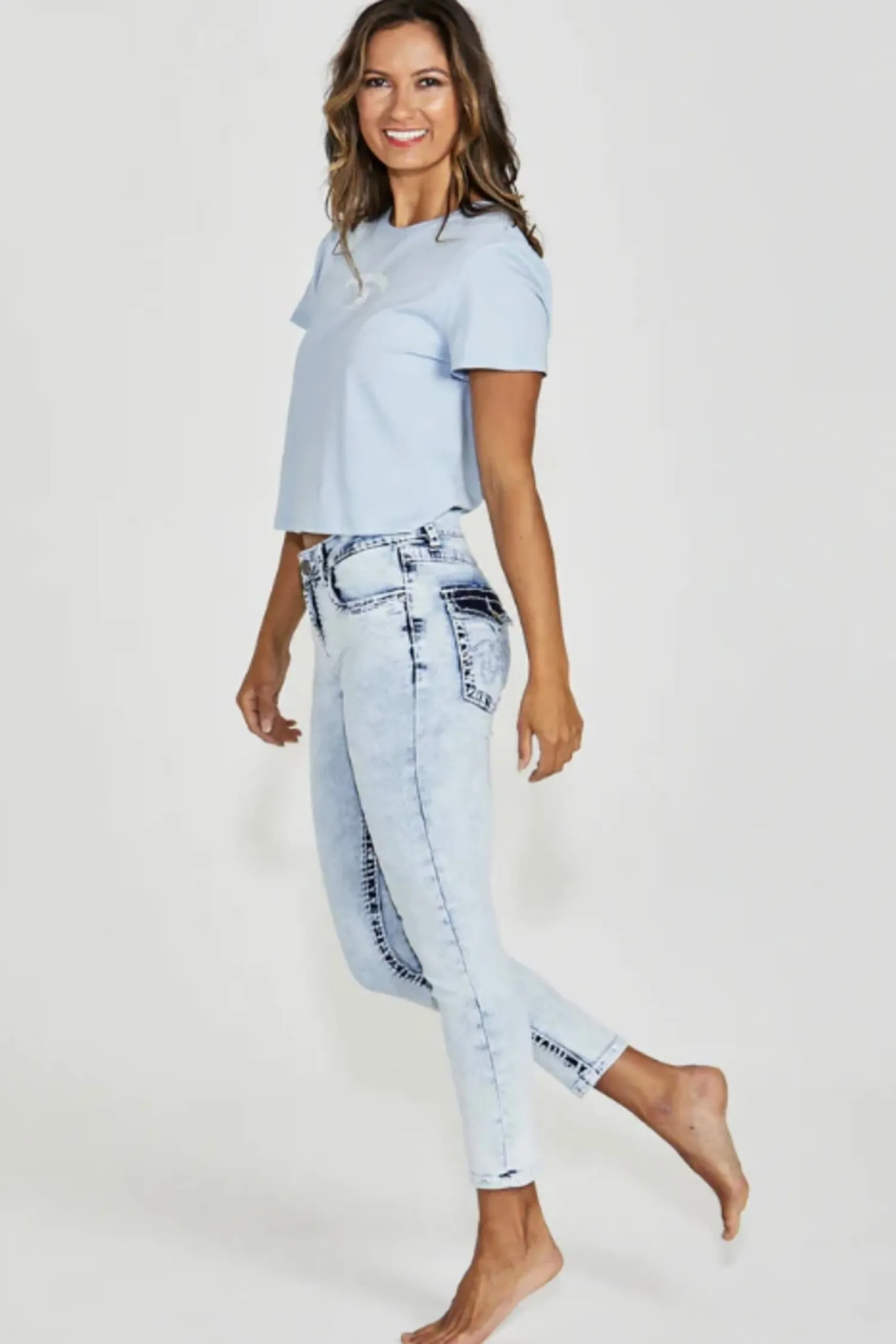 Best Chelsea-S Taper Crop Jean - NLJ29 Women Women's Jeans
