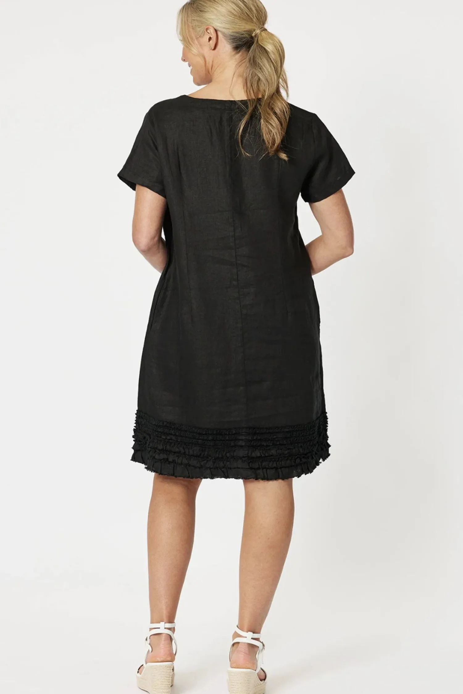 Clearance Chic Shift Dress - Black - GS9 Dresses