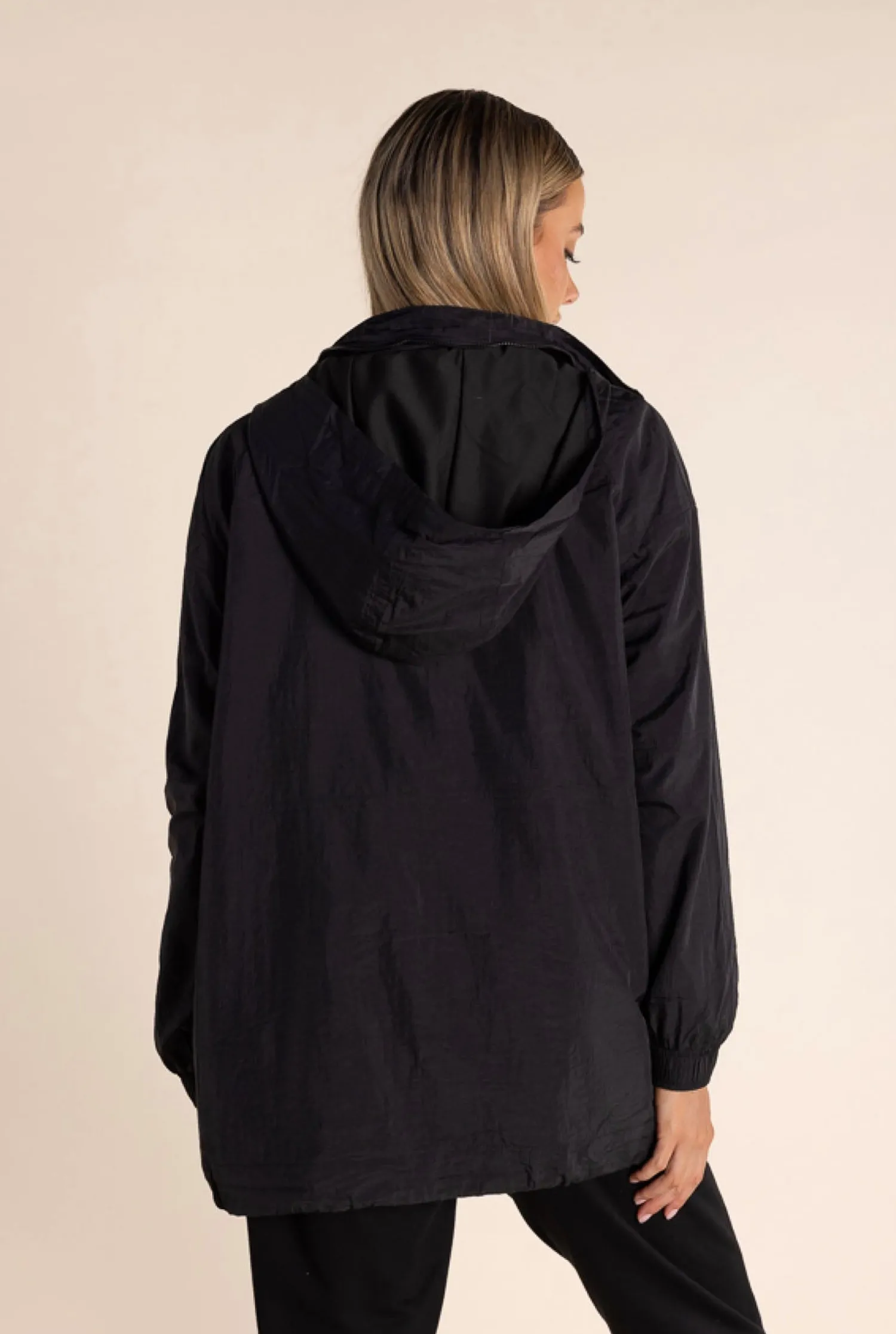 Best Chloe Spray Jacket - Black/Gold Logo - TT49 Coats & Jackets