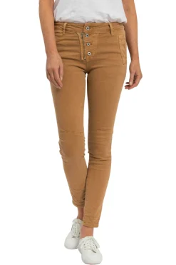 Outlet Classic Button Jeans - Biscotti - IS10 Women Women's Jeans