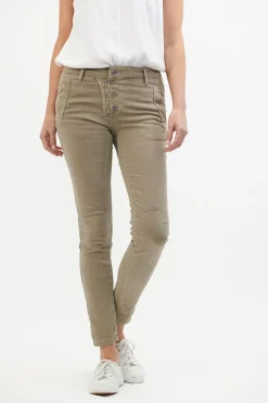 New Classic Button Jeans - Elk - IS10 Women Women's Jeans