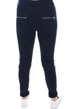 New Classic Button Jeans - Indigo - IS10 Women Women's Jeans