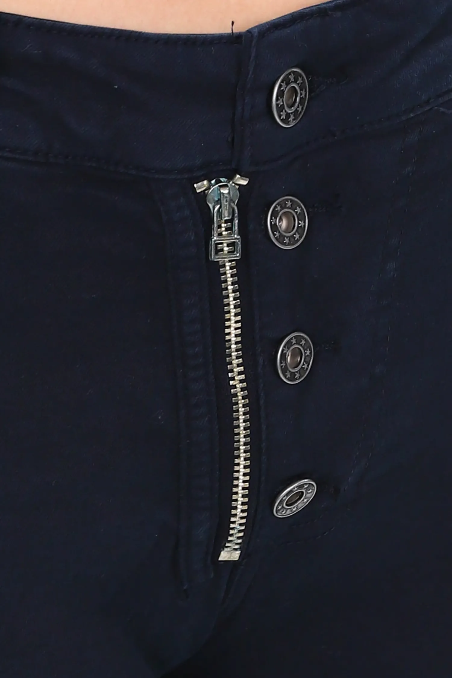 New Classic Button Jeans - Indigo - IS10 Women Women's Jeans