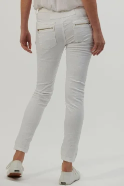 Hot Classic Button Jeans - White - IS10 Women Women's Jeans