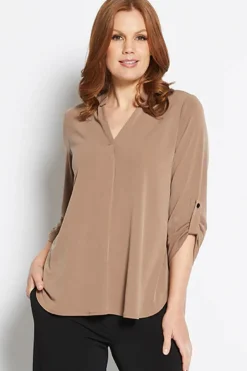 Hot Coffee Kafton Nehru Tunic - PH29 Shirts & Tops