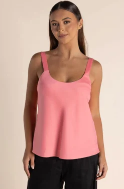 Best Corey Satin Cami - Coral - TT42 Shirts & Tops
