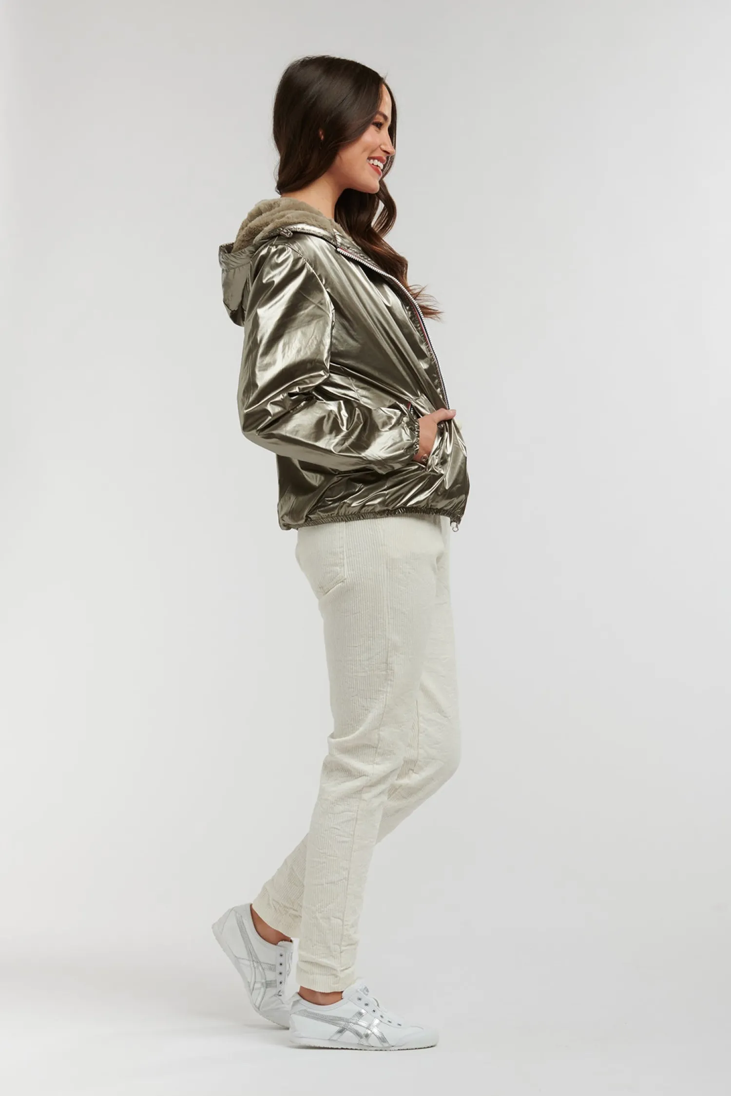 Hot Cosmo Jacket - White Gold - IS28 Coats & Jackets