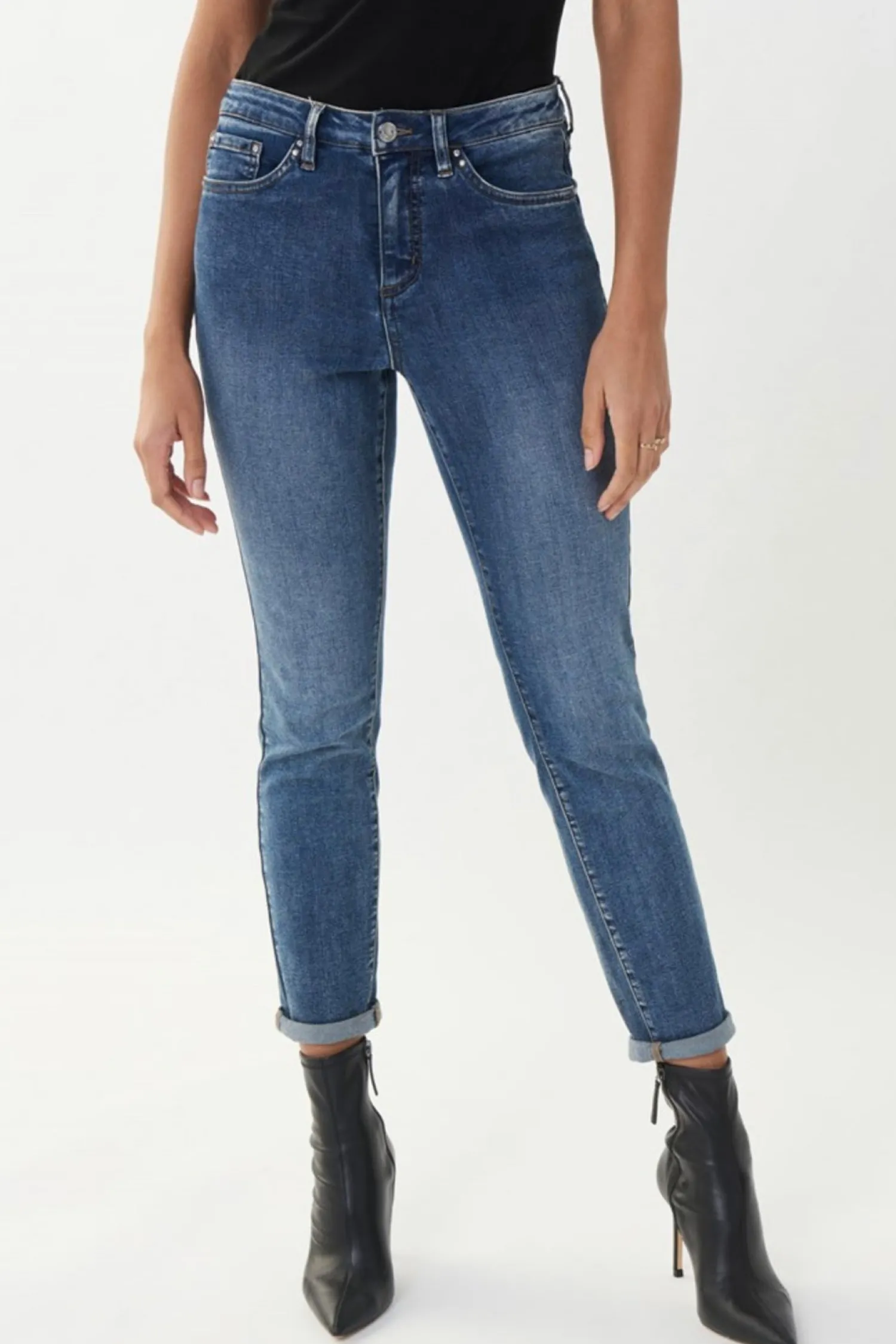 Sale Cropped Jeans With Rolled Hem - Denim - JR28 Women Women's Jeans