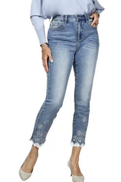 Best Diamond Flower Jeans | FL25 Women Women's Jeans