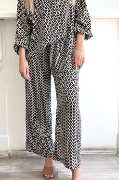 Sale Drew Bamboo Pant - Geo - SO12 Ladies Pants