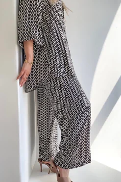 Sale Drew Bamboo Pant - Geo - SO12 Ladies Pants