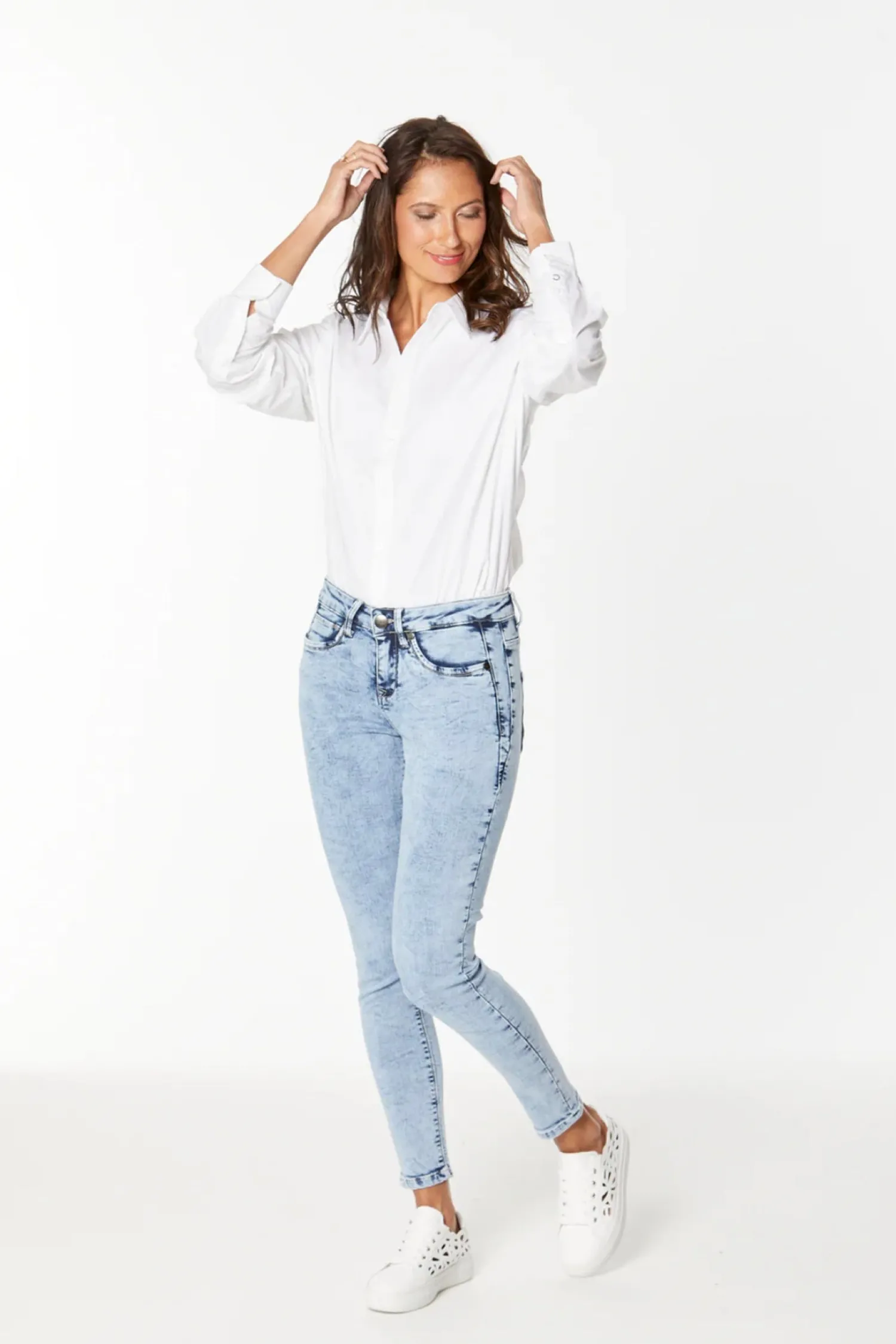 Hot Dublin Hybrid Jeans - Wash - NLJ4 Women Women's Jeans
