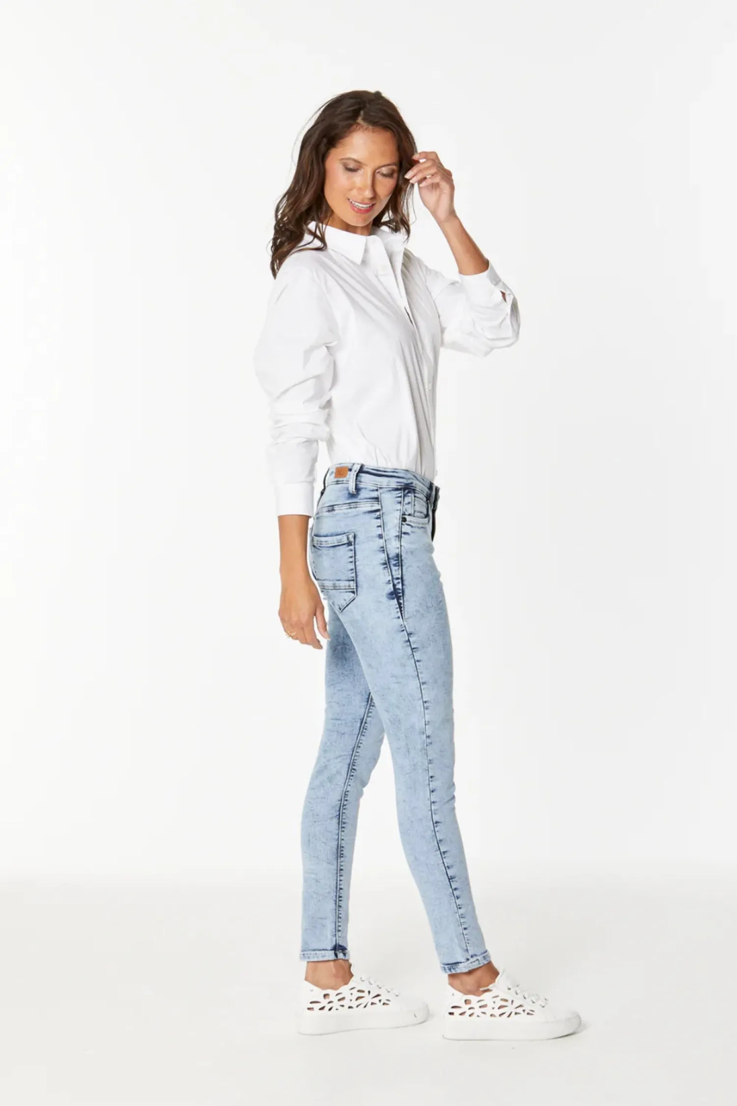 Hot Dublin Hybrid Jeans - Wash - NLJ4 Women Women's Jeans