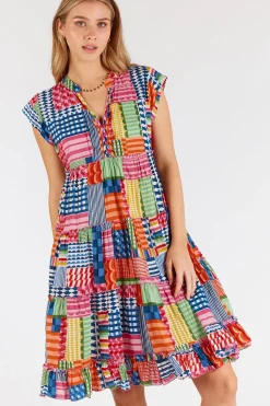 Clearance Elena Tiered Dress - Multi - LL44 Dresses
