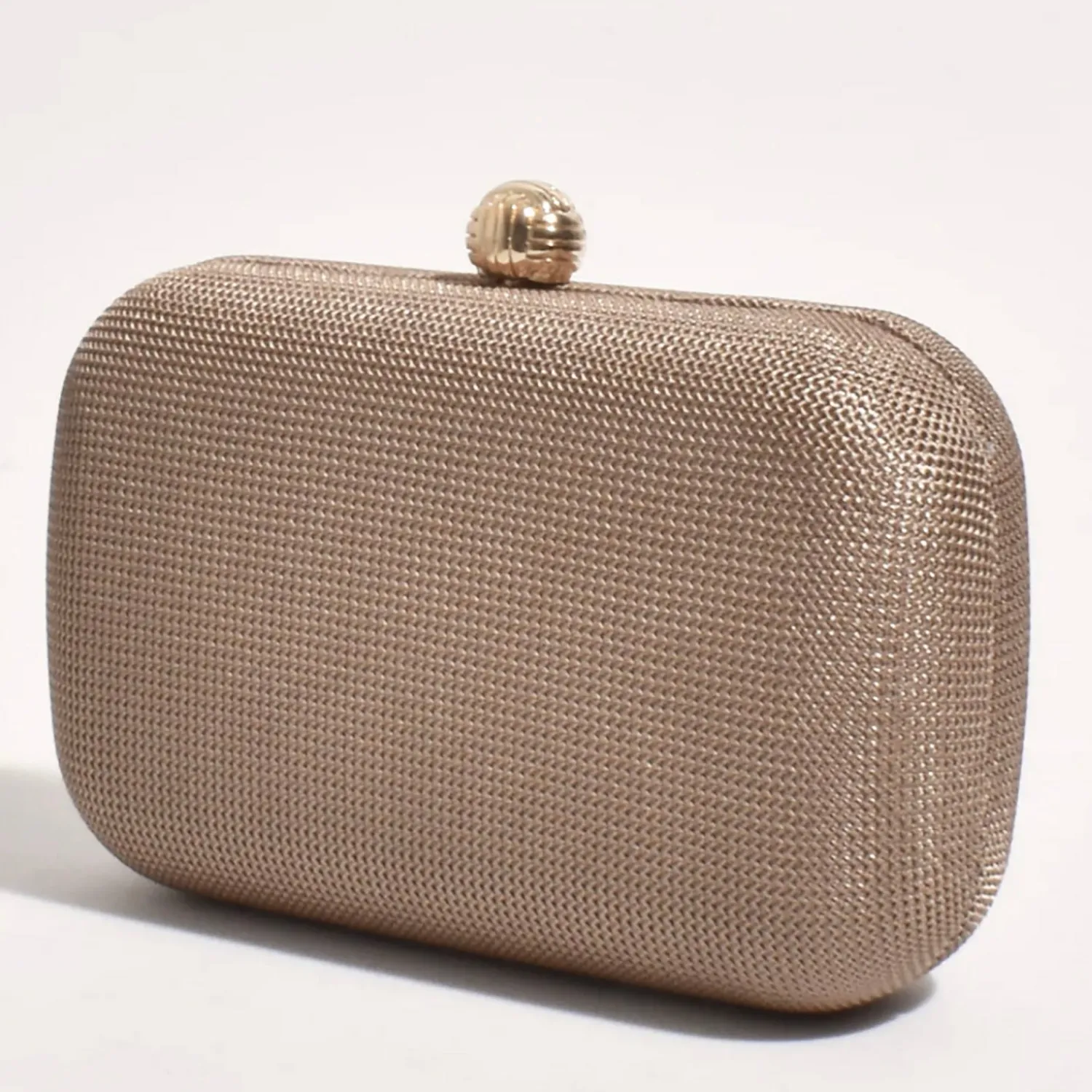 Hot Ella Woven Structured Clutch - Choc - AD5 Handbags