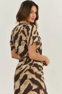 Ellison Linen Dress - Wildcat -OJ29 Dresses