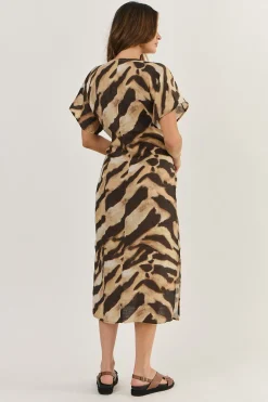 Ellison Linen Dress - Wildcat -OJ29 Dresses