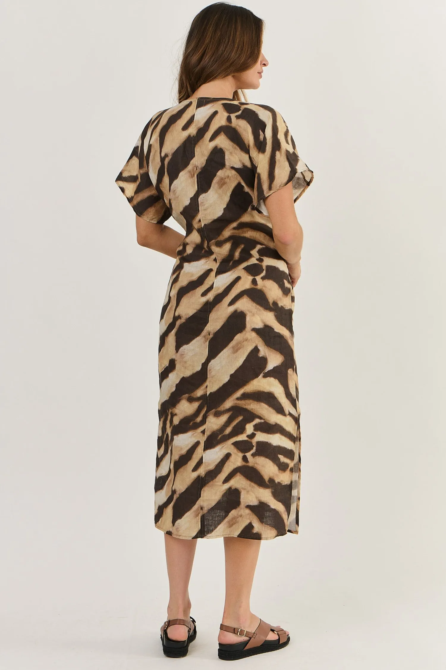 Ellison Linen Dress - Wildcat -OJ29 Dresses