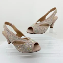 New Emily Shimmer Heel | Champagne Micro | C3 Wedding Shoes|Heels