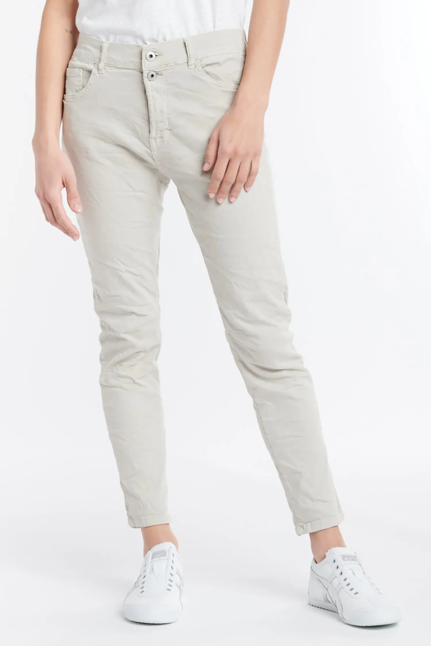 Hot Emma Stretch Jeans - Sand - IS5 Women Women's Jeans