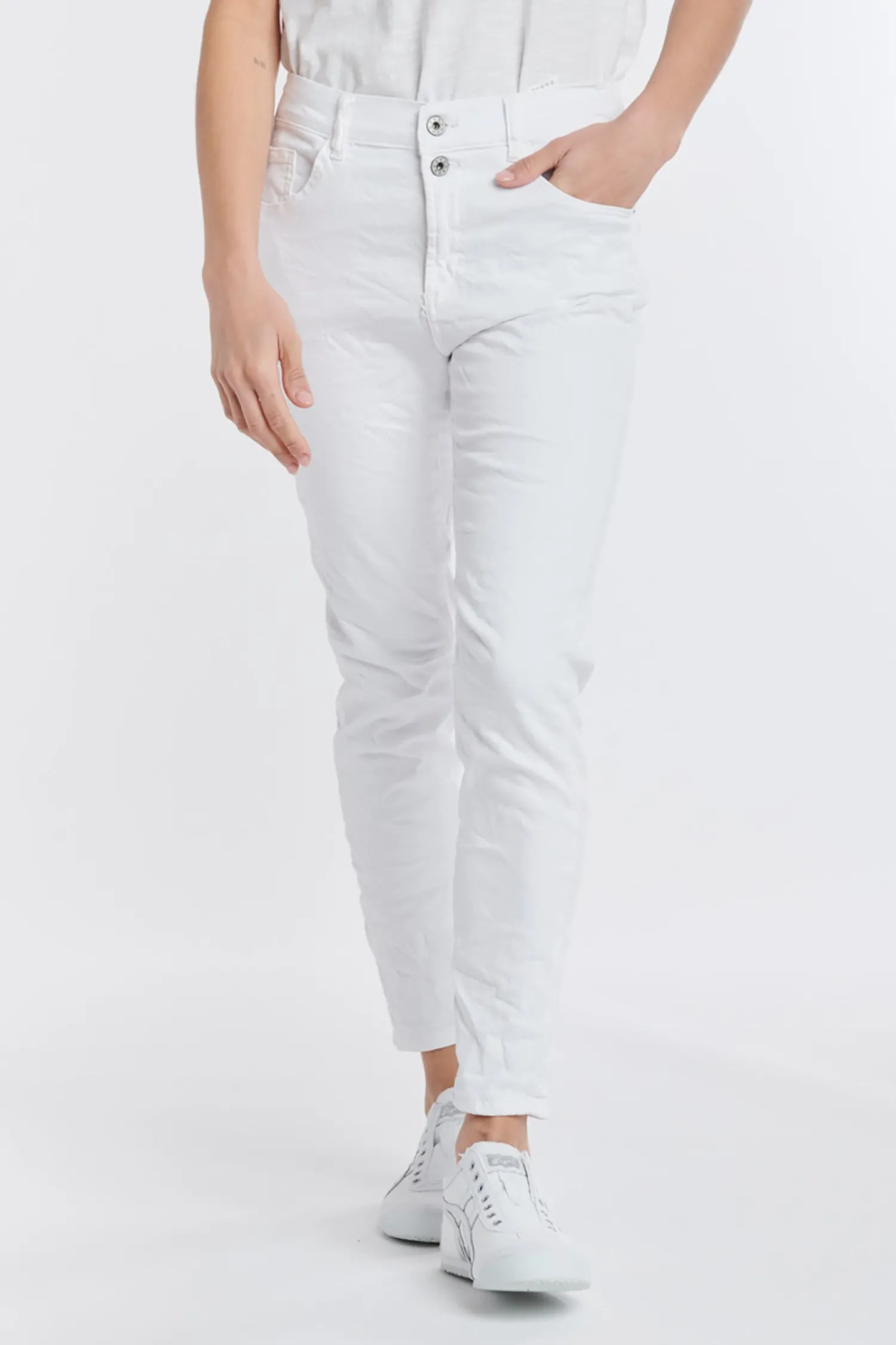 New Emma Stretch Jeans - White - IS5 Women Women's Jeans