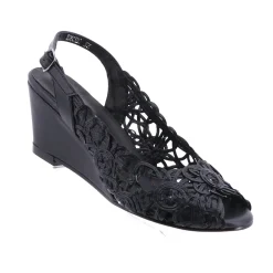 New Excel Wedge | Black | EK2 Wedding Shoes|Wedges