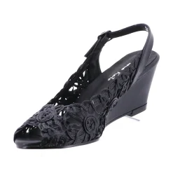 New Excel Wedge | Black | EK2 Wedding Shoes|Wedges