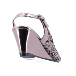 Excel Wedge | Pewter | EK2 Wedding Shoes|Wedges