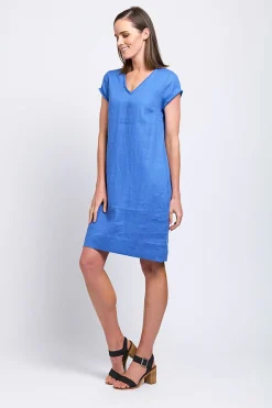 Hot Fringe Festival Dress - Bold Blue - F7 Linen Lovers|Dresses