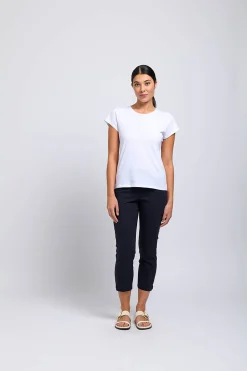 Best Fuss Free Capri - True Navy - F4 Ladies Pants