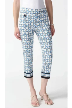 Online Geometric Print Pant - Vanilla/Multi - JR27 Ladies Pants