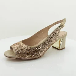 New Gold Jukes Heel - DJ52 Wedding Shoes|Heels