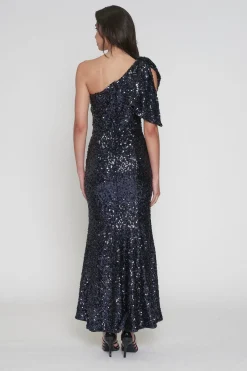 Hot Gwyneth Sequence Dress - Navy - Rom9 Weddings & Events|Dresses